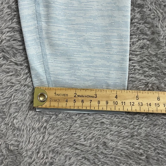 Outdoor Voices Leggings Womens Size Medium Ankle Blue and White Stretch Athletic - Picture 7 of 8